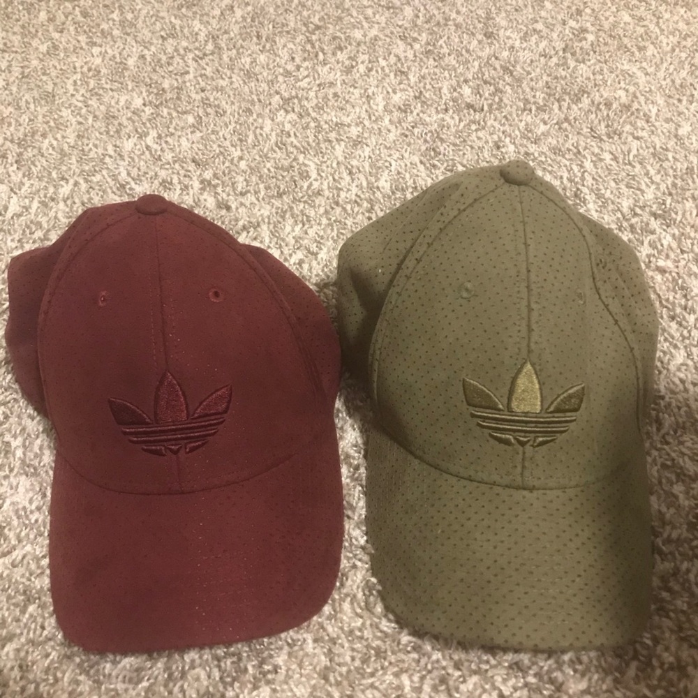 Red & Green Adidas hats